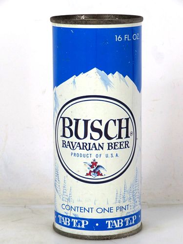 1966 Busch Bavarian Beer 16oz One Pint T145-32 Juice Top Saint Louis Missouri