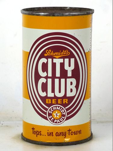 1952 City Club Beer 12oz 130-05d Flat Top Saint Paul Minnesota