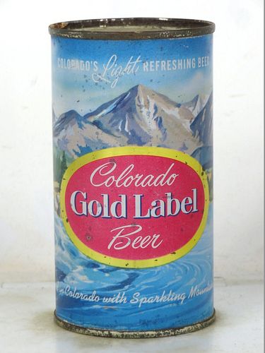 1960 Colorado Gold Label Beer 12oz 72-05 Flat Top Pueblo Colorado