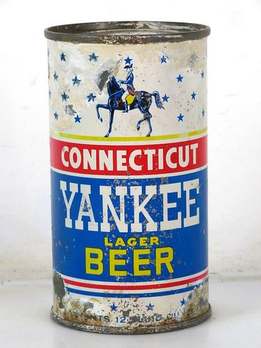 1955 Connecticut Yankee Beer (Repainted) 12oz 51-08 Flat Top Lowell Massachusetts