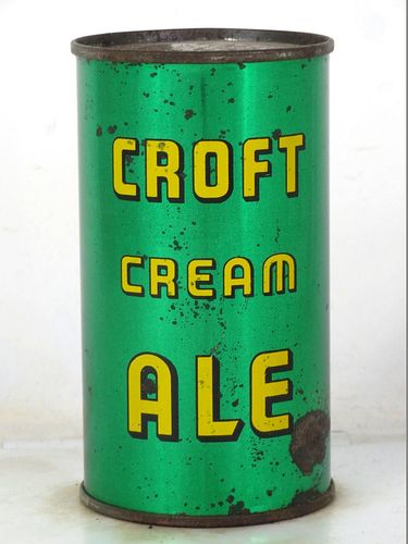 1946 Croft Cream Ale 12oz 52-18 Flat Top Boston Massachusetts