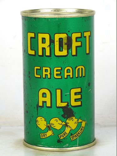 1945 Croft Cream Ale 12oz 52-24 Flat Top Boston Massachusetts