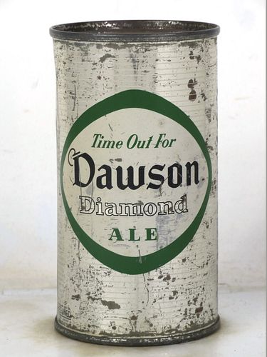 1958 Dawson Diamond Ale 12oz 53-13 Flat Top New Bedford Massachusetts