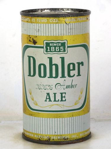 1961 Dobler Amber Ale 12oz 54-04 Flat Top Willimansett Massachusetts