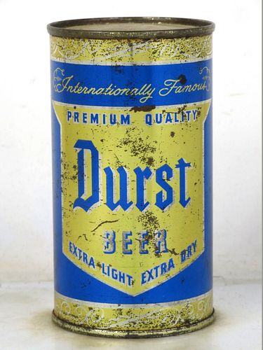 1957 Durst Beer 11oz 57-20 Flat Top Spokane Washington