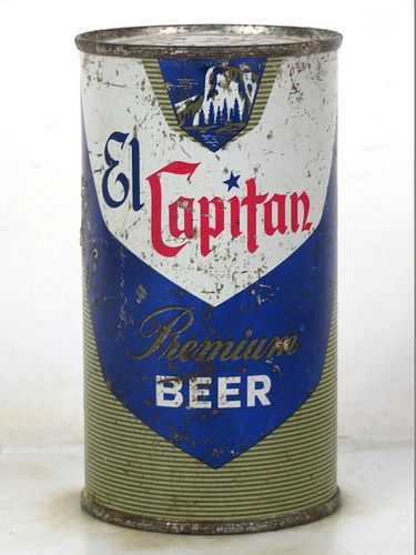 1958 El Capitan Premium Beer (Pacific) 12oz 59-19 Flat Top Oakland California