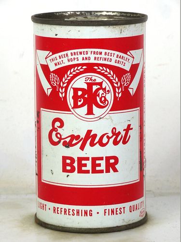 1956 Export Beer 12oz 61-22 Flat Top Saint Charles Missouri