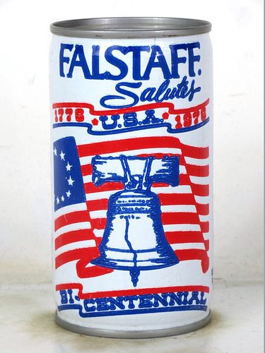 1975 Falstaff Beer Bicentennial (test) 12oz Unpictured Flat Top Cranston Rhode Island