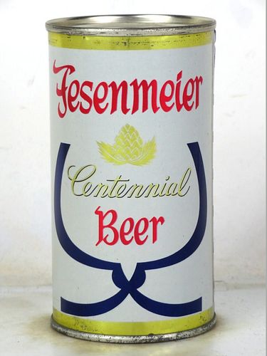 1962 Fesenmeier Centennial Beer 12oz 63-08 Flat Top Huntington West Virginia
