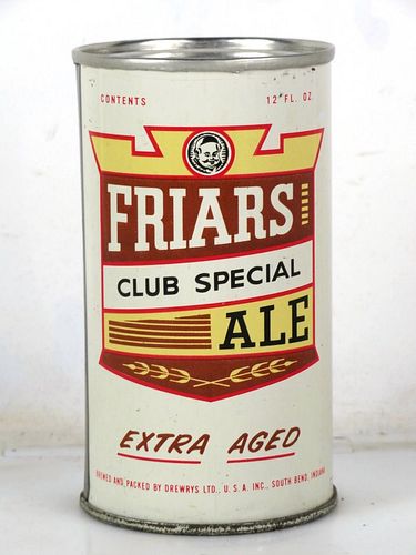 1957 Friars Club Special Ale 12oz 67-08 Flat Top South Bend Indiana