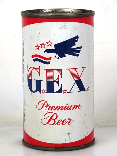 1960 G.E.X. Premium Beer 12oz 69-27 Flat Top Shamokin Pennsylvania