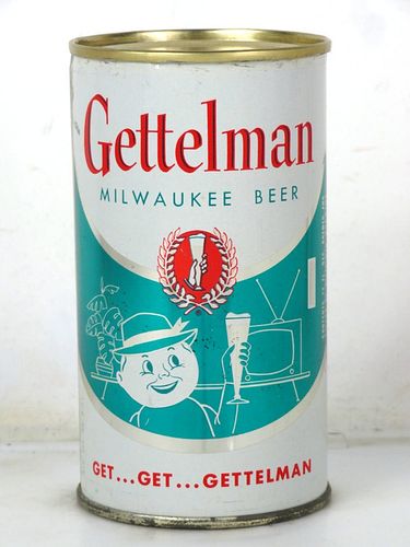 1958 Gettelman Milwaukee Beer 12oz 69-23 Flat Top Milwaukee Wisconsin