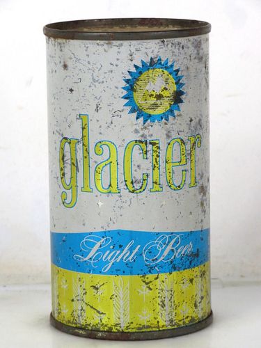 1960 Glacier Light Beer 12oz 70-03 Flat Top Los Angeles California