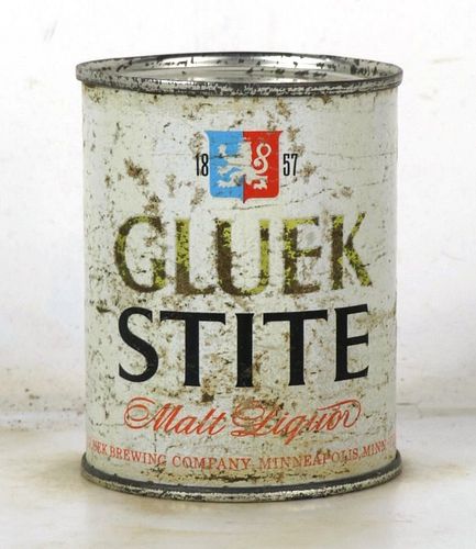 1959 Gluek Stite Malt Liquor 8oz 241-08 Flat Top Minneapolis Minnesota