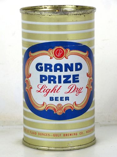 1957 Grand Prize Light Dry Beer 12oz 74-15.2 Flat Top Houston Texas