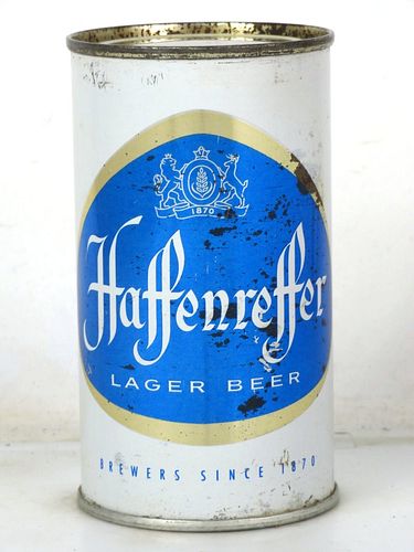 1956 Haffenreffer Lager Beer 12oz 78-36 Flat Top Boston Massachusetts