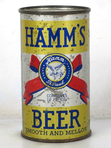 1945 Hamm's Beer (full metallic victory can) 12oz OI-380 Opening Instruction Can Saint Paul Minnesota