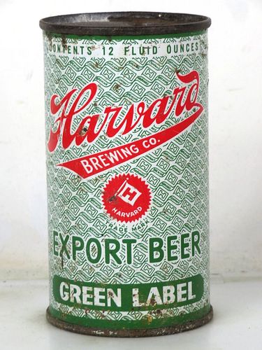 1950 Harvard Export Beer 12oz 80-37 Flat Top Lowell Massachusetts