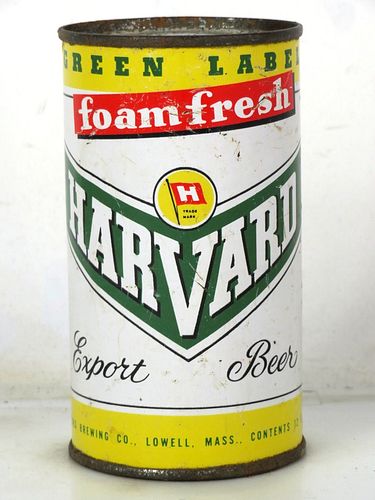 1955 Harvard Export Beer 12oz 80-38 Flat Top Lowell Massachusetts