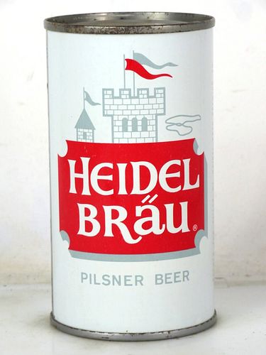 1960 Heidel Bräu Beer 12oz 81-06a Flat Top La Crosse Wisconsin