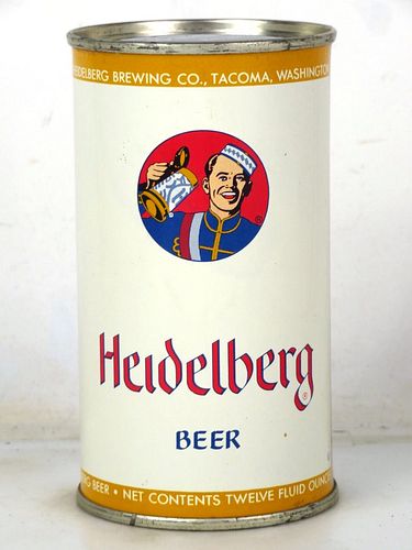 1952 Heidelberg Beer 12oz 81-11vb Flat Top Tacoma Washington