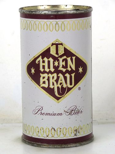 1962 Hi-En Brau Premium Beer 12oz 82-02 Flat Top Denver Colorado