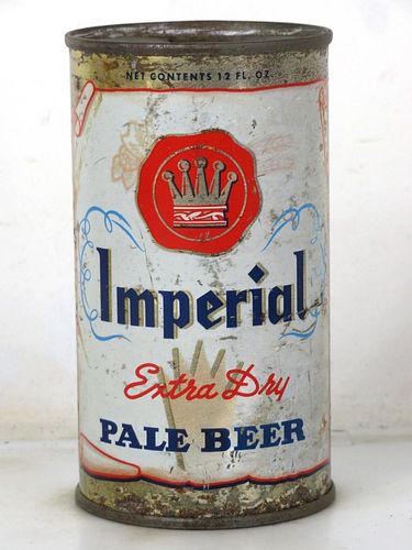 1957 Imperial Extra Dry Beer 12oz 85-06 Flat Top Los Angeles California