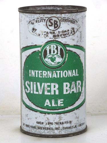 1958 International Silver Bar Ale 12oz 85-21 Flat Top Covington Kentucky