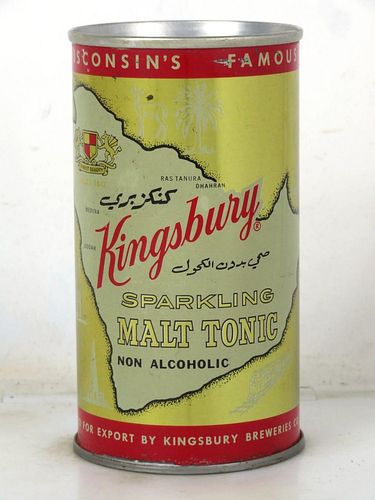 1973 Kingsbury Brew Malt Tonic 12oz 88-19 Flat Top Sheboygan Wisconsin