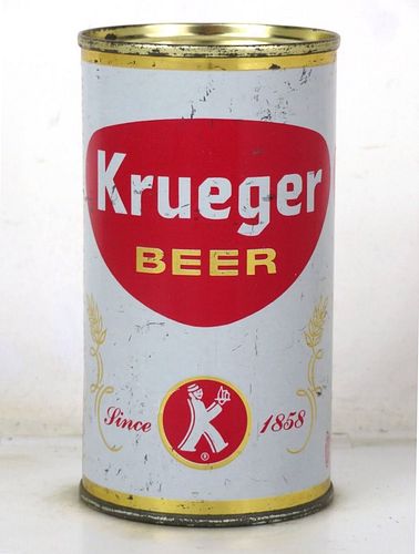 1965 Krueger Beer 12oz 90-33 Flat Top Cranston Rhode Island
