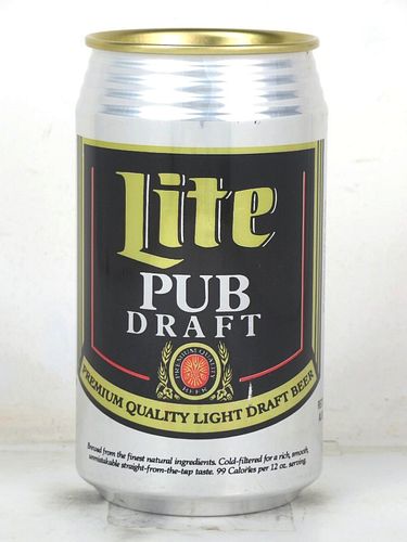 1982 Lite Pub Draft Beer (Test) 12oz Undocumented Eco-Tab Milwaukee Wisconsin