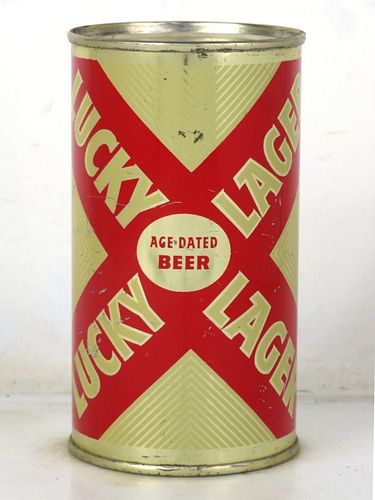 1957 Lucky Lager Beer 12oz 93-38b Flat Top Vancouver Washington