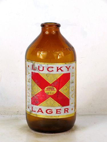 1968 Lucky Lager Beer NDNR No Deposit-No Return Handy Bottle San Francisco California