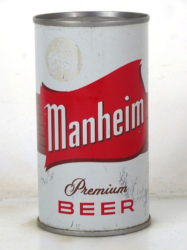 1969 Manheim Premium Beer 12oz 94-27 Flat Top Reading Pennsylvania