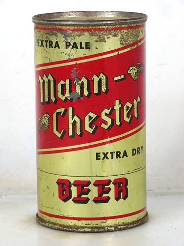 1956 Mann-Chester Beer 12oz 94-29 Flat Top Los Angeles California