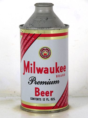 1978 Milwaukee Premium Beer (novelty) 12oz Unpictured. High Profile Cone Top Hammonton New Jersey