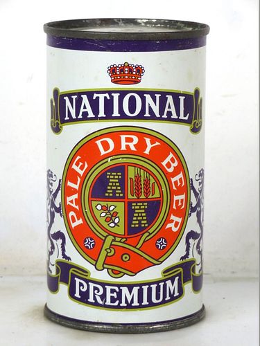 1952 National Premium Beer 12oz 102-01 Flat Top Baltimore Maryland