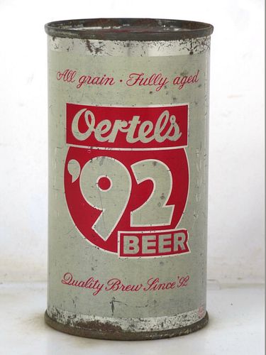 1958 Oertel's '92 Beer 12oz 104-05 Flat Top Louisville Kentucky