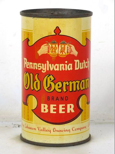 1956 Old German Beer 12oz 106-38 Flat Top Lebanon Pennsylvania