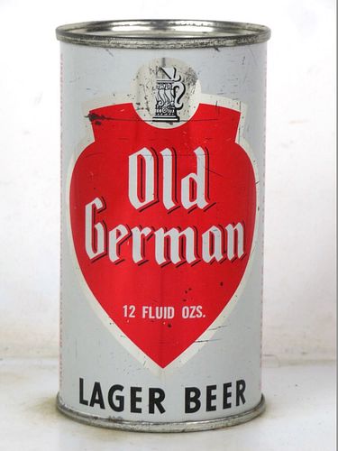 1963 Old German Lager Beer 12oz 106-24 Flat Top Los Angeles California