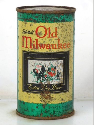 1946 Old Milwaukee Beer mpm 12oz 107-24 Flat Top Milwaukee Wisconsin