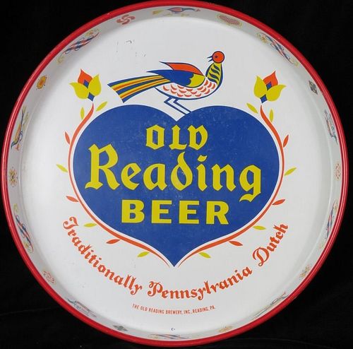 1952 Old Reading Beer "Pennsylvania Dutch" 12 Inch Tray Reading Pennsylvania