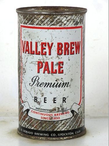 1955 Valley Brew Beer 12oz 142-31 Flat Top Stockton California