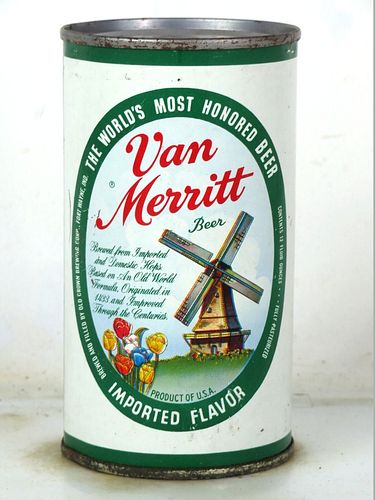 1963 Van Merritt Beer 12oz 143-22 Flat Top Fort Wayne Indiana