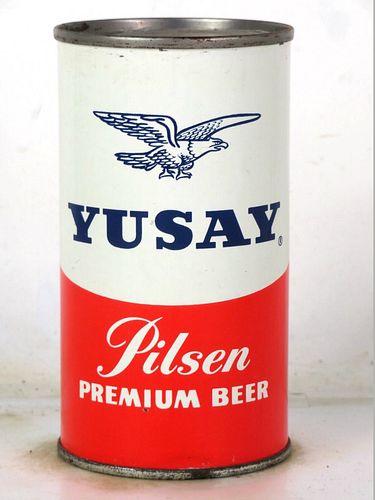 1960 Yusay Pilsen Premium Beer 12oz 147-13.2 Flat Top Chicago Illinois