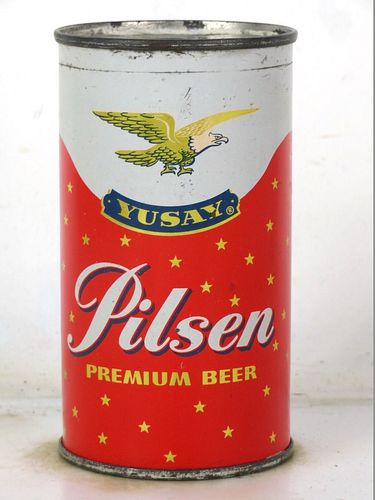1957 Yusay Pilsen Premium Beer 12oz 147-11.1 Flat Top Chicago Illinois