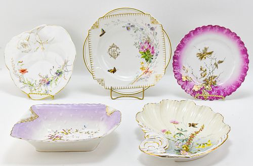 VICTORIAN AESTHETIC MOVEMENT  PORCELIAN SERVING DISHES