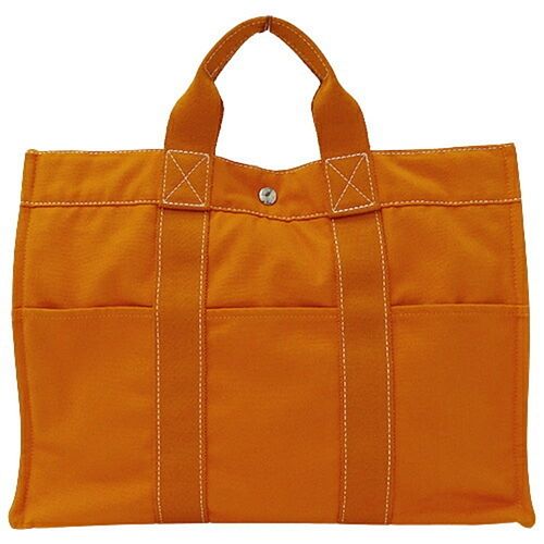 HERMES SAC DEAUVILLE MM CANVAS TOTE BAG