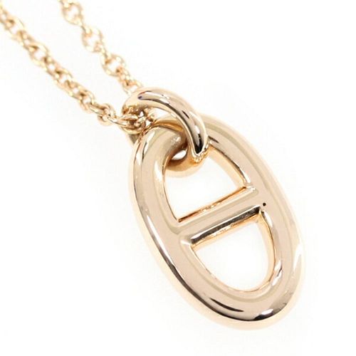 HERMES CHAINE D'ANCRE 18K ROSE GOLD NECKLACE