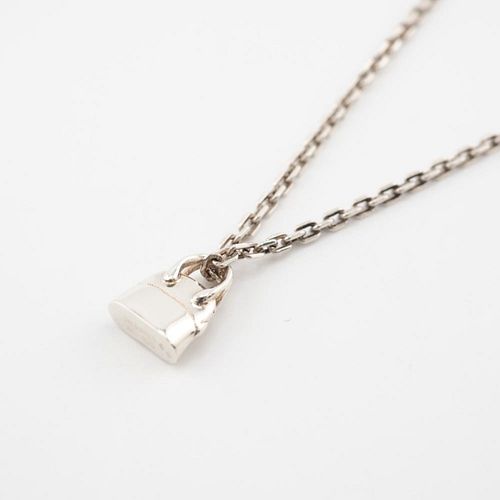 HERMES BOLIDE SILVER NECKLACE